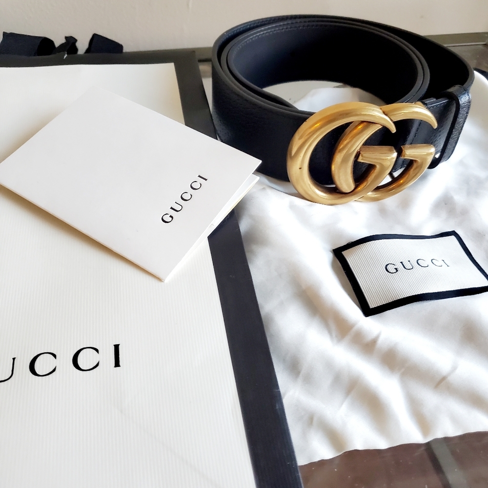 Gucci 2015 Re-edition Wide Leather Belt